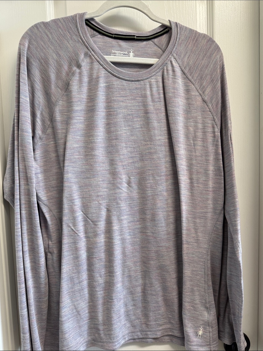 Smartwool Women's Heathered Lavender Crew Long Sleeve